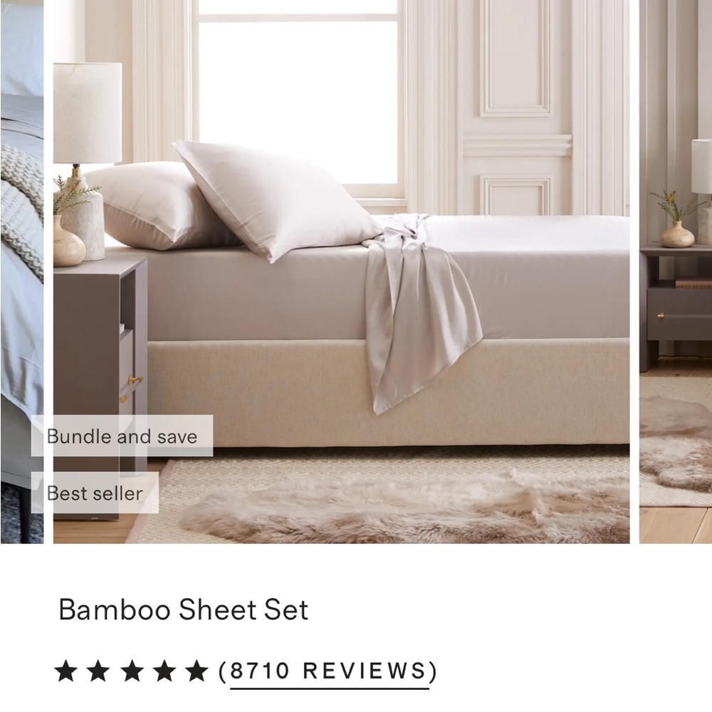 Quince Bamboo Sheet Set - “Sand”